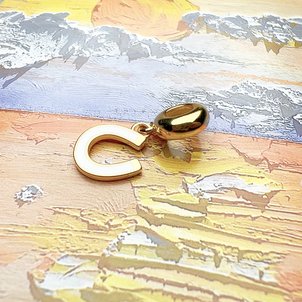 Lucky Horseshoe Golden Charms Europe Fine Jewelry Women Men Talisman Gift In 925 Sterling Silver