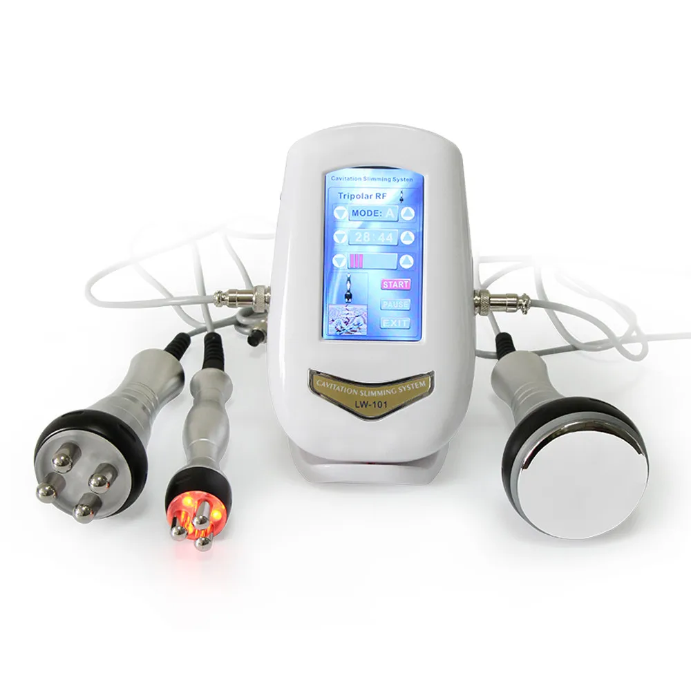 40K Ultrasonic Cavitation Slimming Machine 3 In 1 RF Skin Care Tighten Anti-wrinkle Body Slimming Weight Loss Device