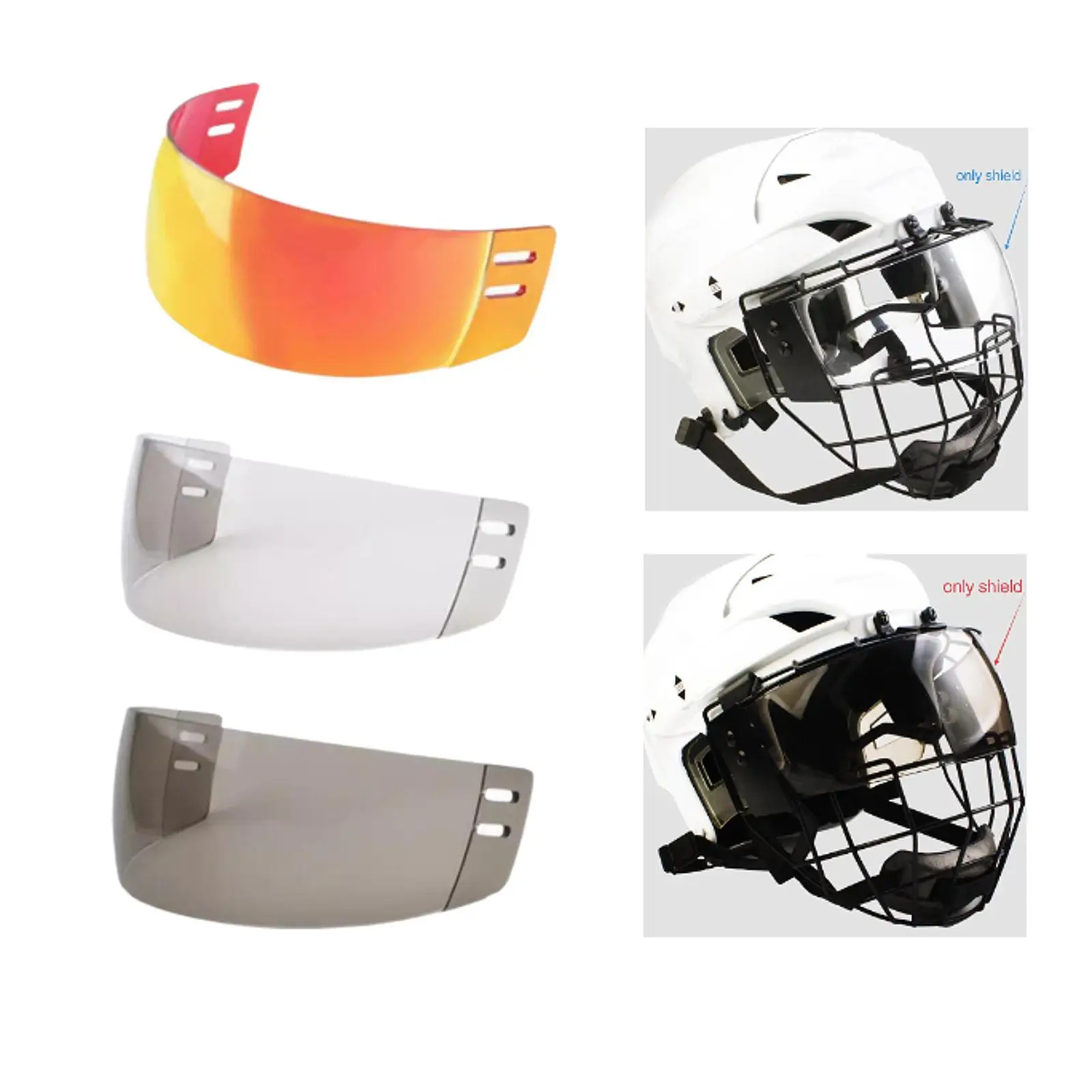 

Hockey Helmet Visor Lightweight Helmet Mask Accessories Protective Cover