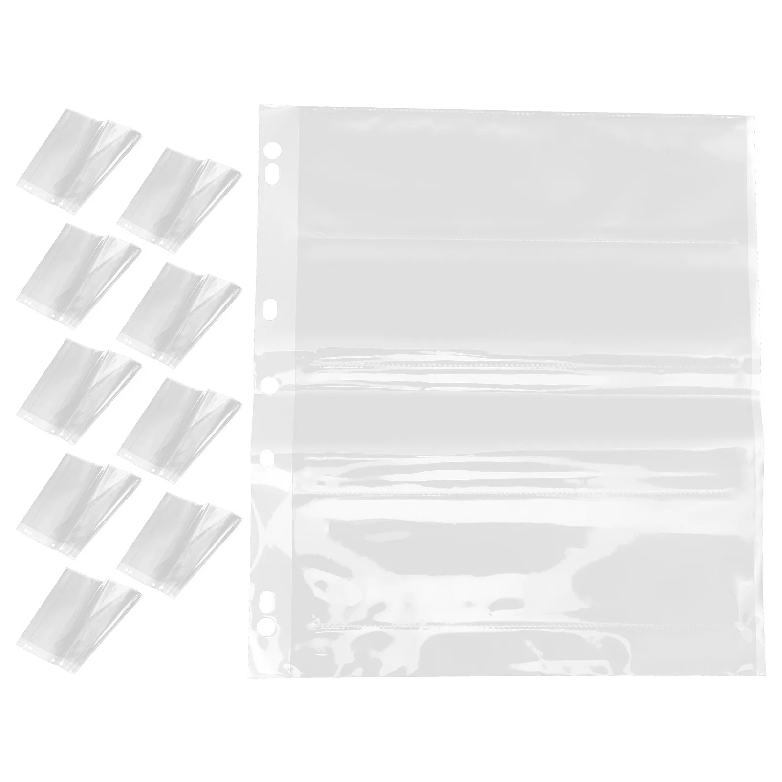 

10Pcs Archival Photo Sleeves Film Negative Storage Pages for and Negative Protection Heavy Duty Transparent Pouches