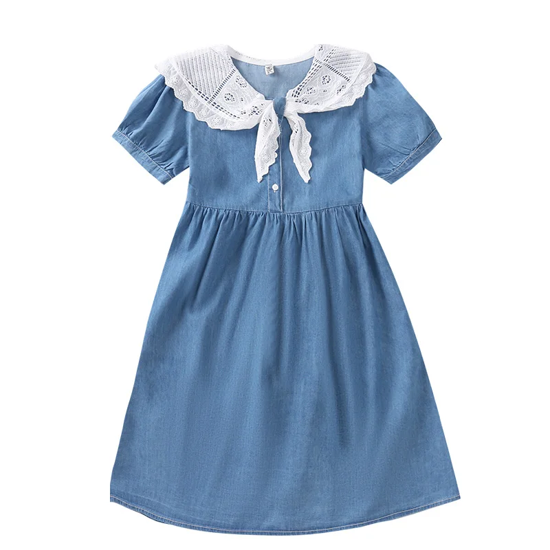 long white dress with blue flowers 1992 Thermal Silly Collar Dress Unpainted Periwinkle Size 2