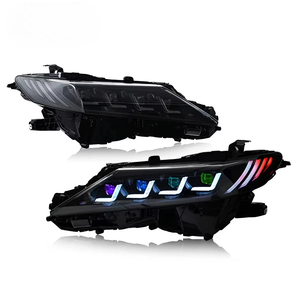 

Светодиодная фара TT-ABC RGB для Toyota Camry 2018-2023, седан, новый состояние, приложение управления, четырехлучевым передним фонарем