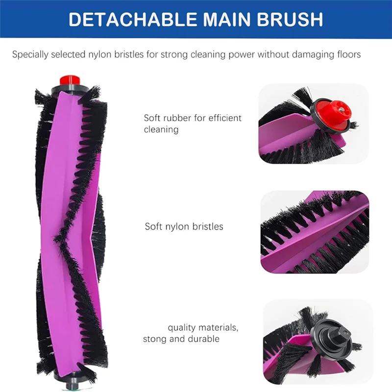 

18Pcs Replacement Parts For Eureka J15 Pro Ultra Main Roller Brush Side Brushes Hepa Filters