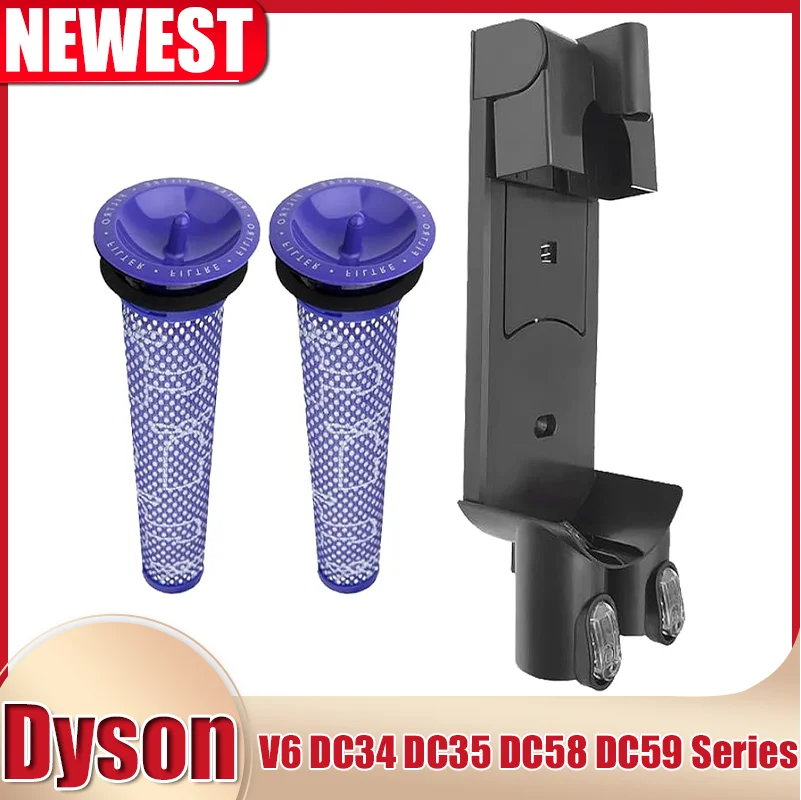 Charger Hanger And Filter For Dyson V6 DC34 DC35 DC58 DC59 Series Handheld  Vacuum Cleaner Accessories Replacement Parts