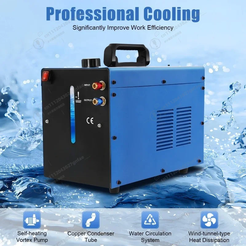 370W TIG Cooler, 8L Welding Water Cooler, 110V/220V Single Phase Welder Torch Water Cooling Welder Water Chiller for TIG Welders