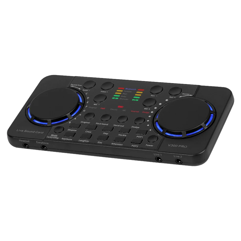 Dez itens tlf xtuga v300 pro pci placa de som redução ruído trocador voz para streaming ao vivo podcasting cantando telefones celulares co