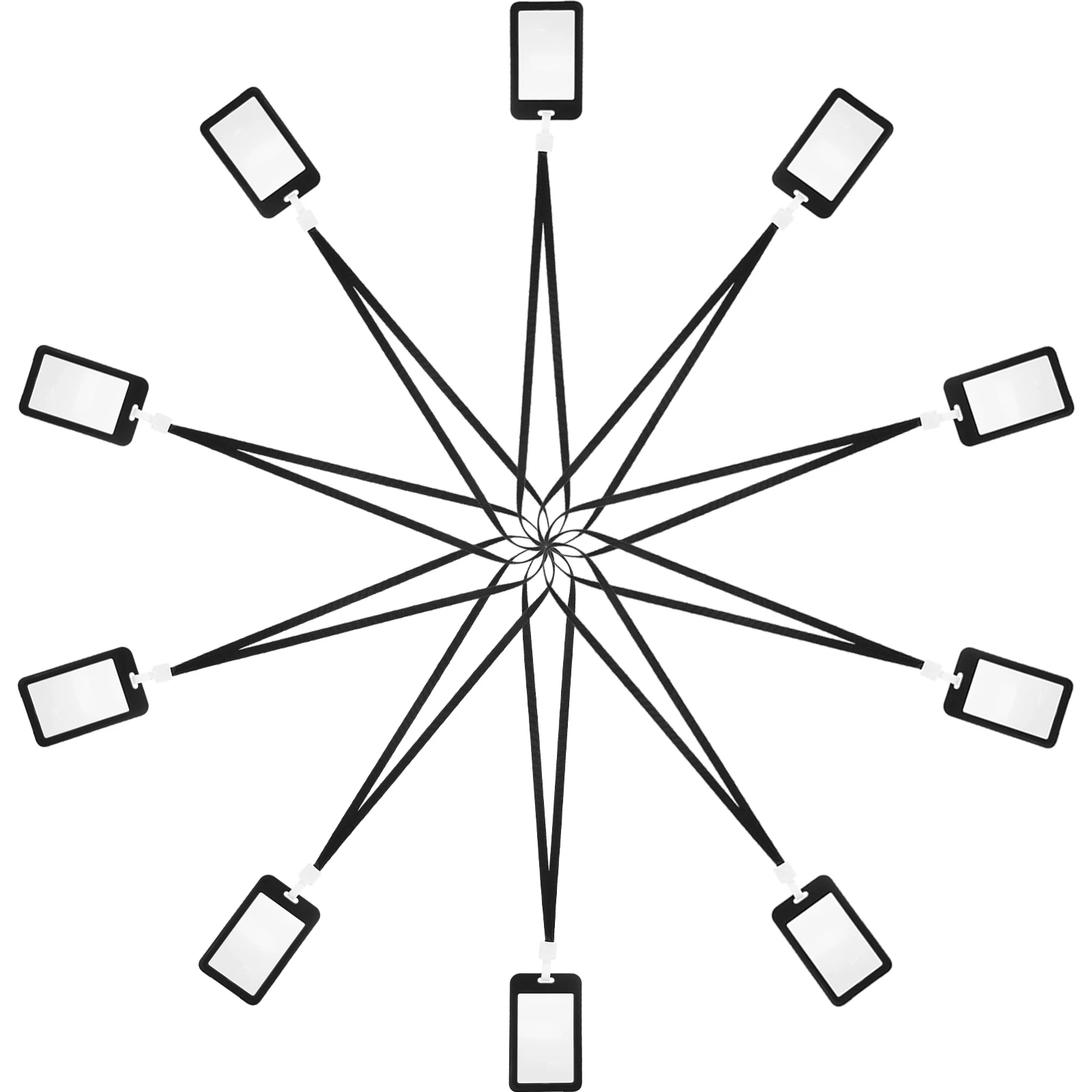 

10 шт., держатели рабочих бейджей, прозрачные пластиковые рукава для бейджей, ремешок из АБС-пластика и полиэстера для защиты офисных визитных карточек
