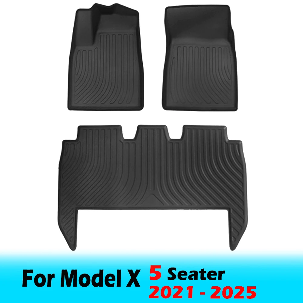 BEVO Vloermatten voor Tesla Model X 5 6 7-zits 2024 2023-2016 All Weather Waterdichte Cargo Frunk kofferbak Matten Liners Accessoires