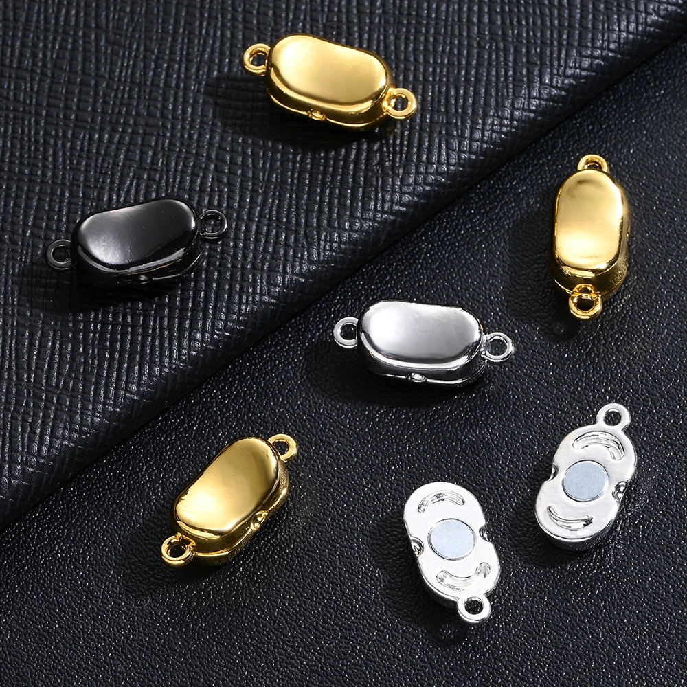 5 Paar 7*17mm Legierungs-Magnetverbindungsperlen für Armband-, Halsketten- und Schlüsselanhänger-Schmuckherstellung – Detail 3