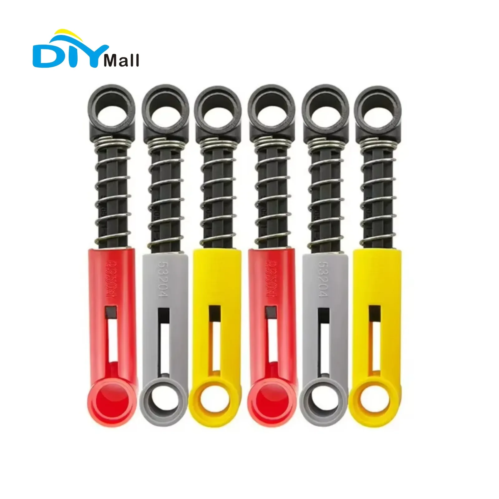 4/8 шт. MOC, высокотехнологичные красные амортизаторы, подвесные пружинные строительные блоки, совместимые с основной кирпичной системой