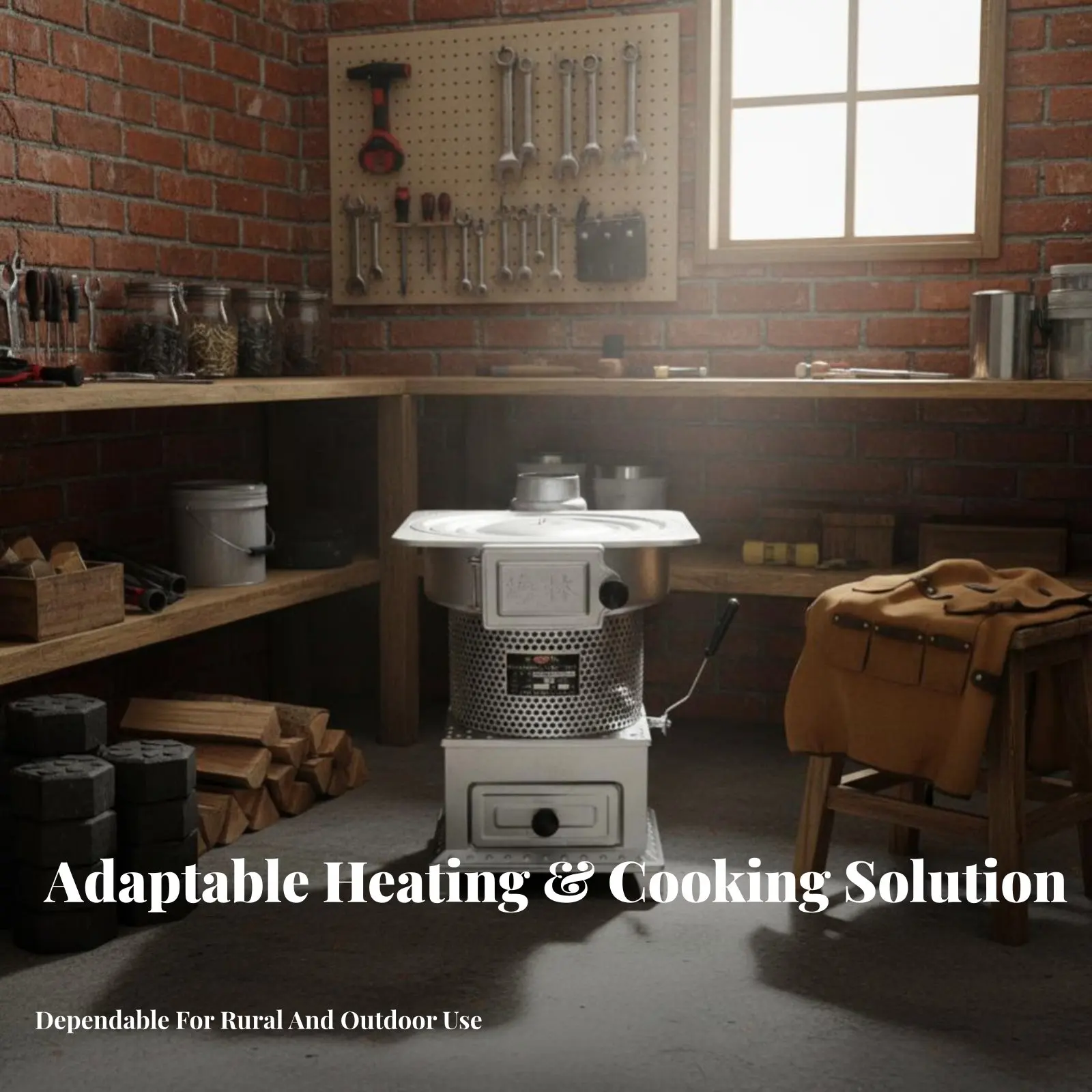 

Двухтопливный газификационный обогреватель, совместимый с дровами, энергосберегающий, компактный, для помещений, быстрый нагрев, многофункциональный