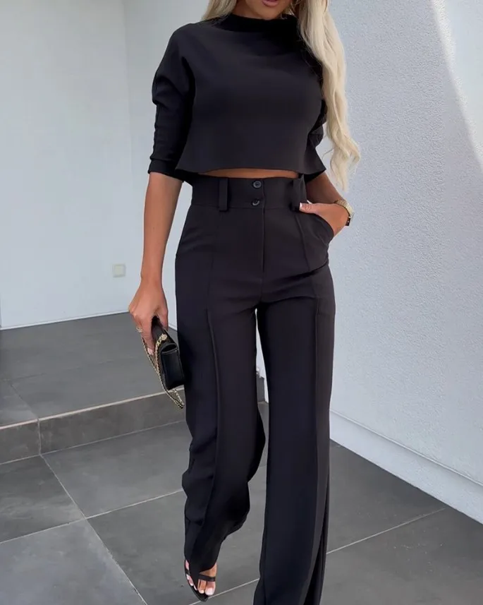 Fashion Casual Suit Women's Two Piece Suit Women's Suit