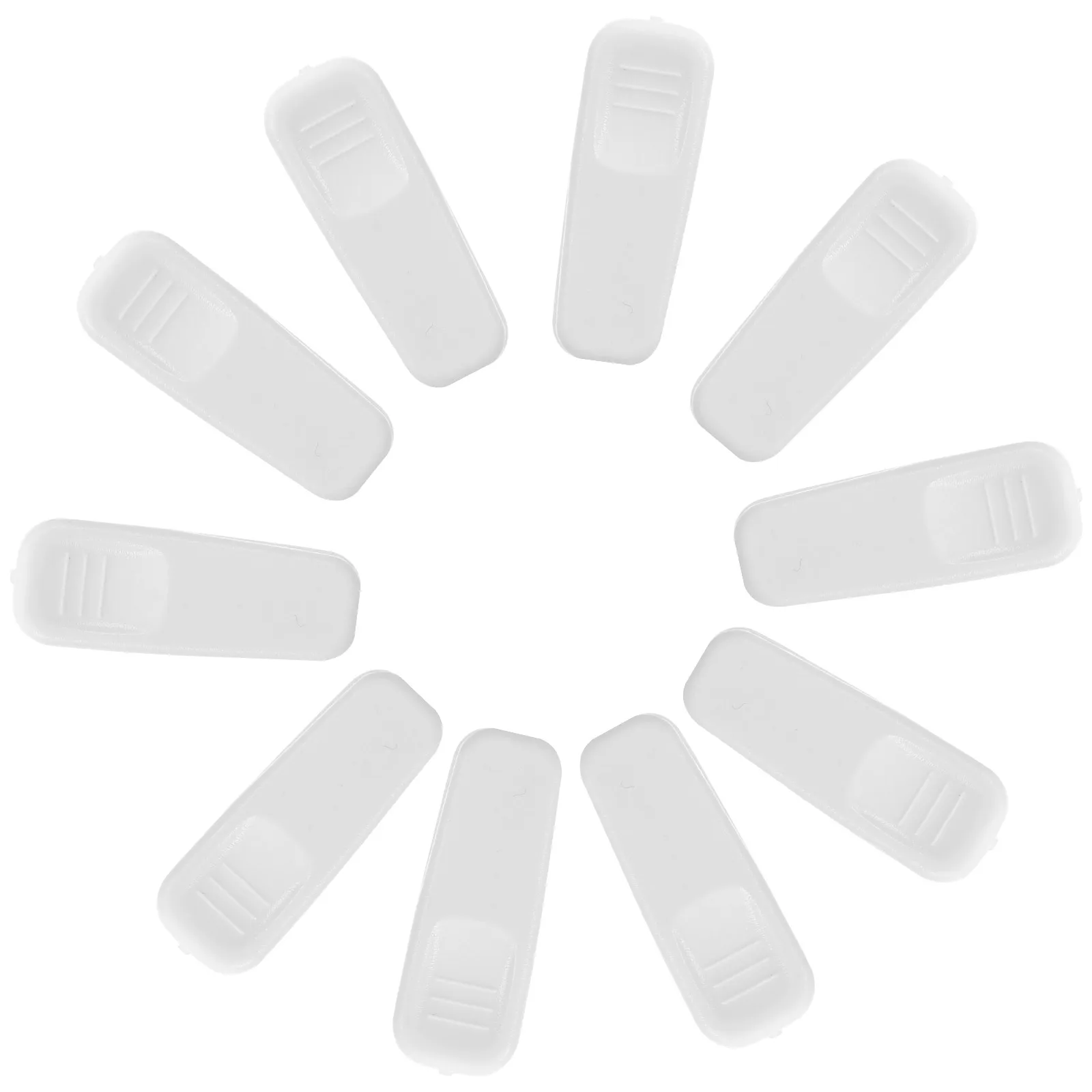 

10pcs Headphone Cable Clip White Small Clips Earphone Wire Organizer Compatible Microphone Cord Collar Clamp Lightweight Short