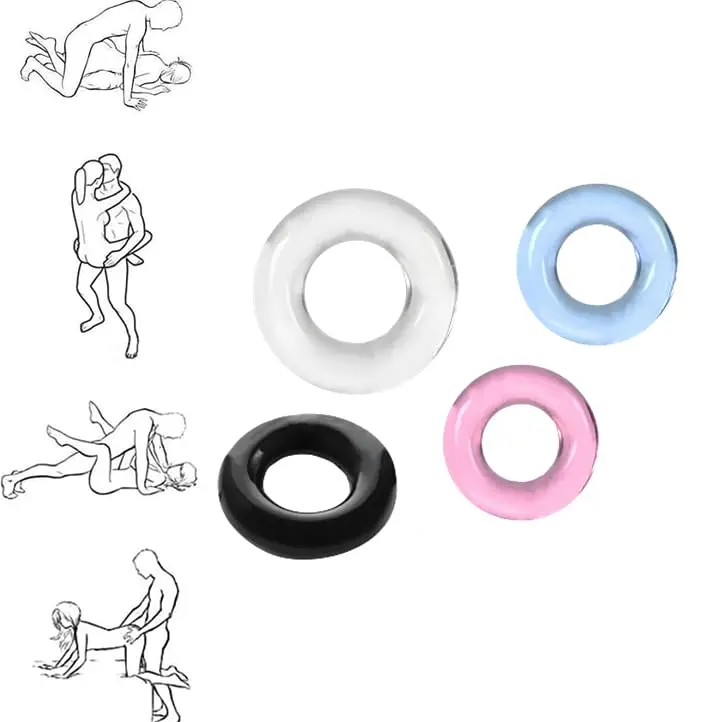 

4Pcs Silicone Penis Rings Set, Cock Ring for Men Longer Harder Bigger Erections, Better Sex Pleasure Enhancing Adult Sex Toys f