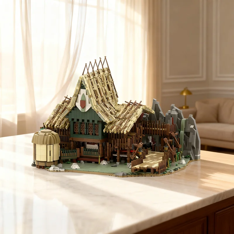 

5083 детали MOC Volcano the Blast Coaster pt1, конструктор, архитектурные игрушки, рождественские подарки, развивающие игрушки для детей, кирпичики для самостоятельной сборки