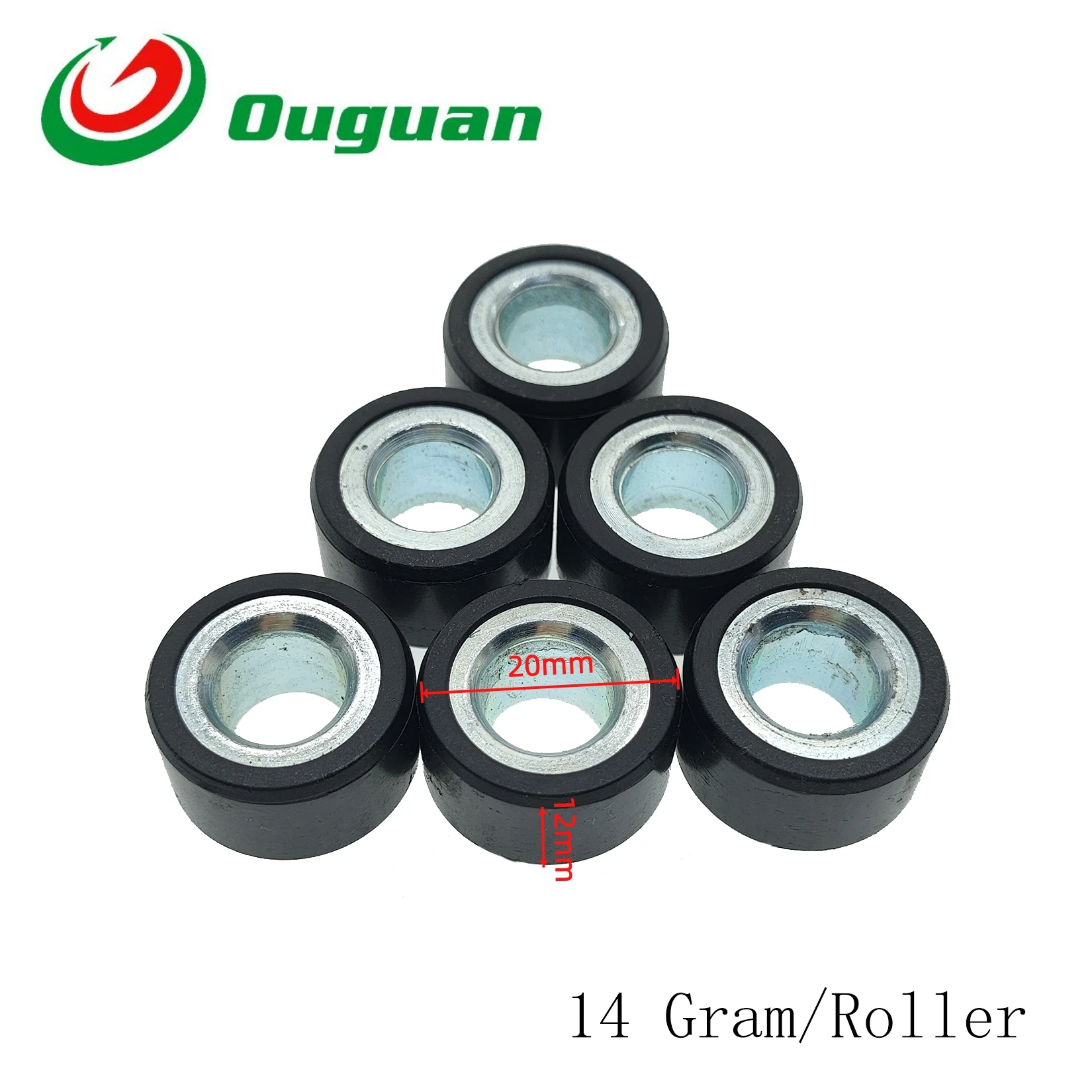 ouguan for Yamaha NMAX125 NMAX150 NMAX155 XMAX125 MBK OCITO N-MAX NMAX XMAX TRICITY 125 155 Variator Roller Beads Set 6pcs