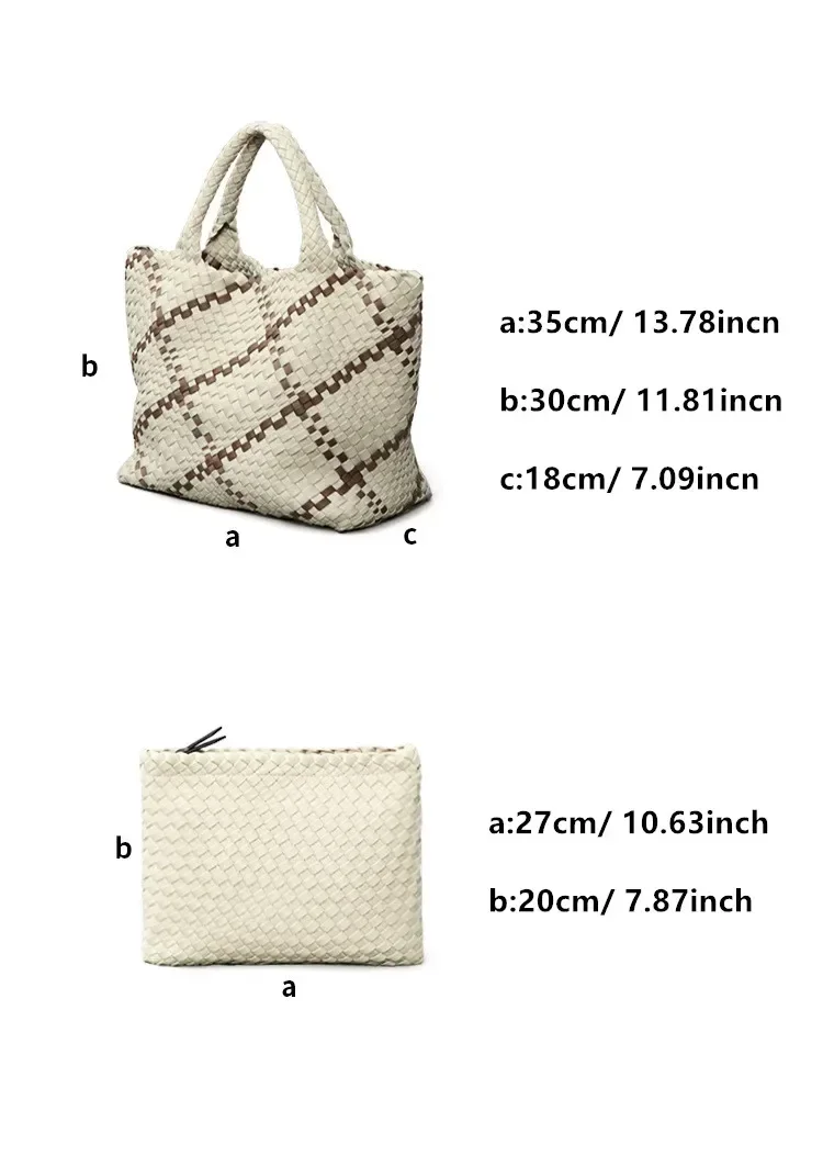 Luxury Fashion Tote Bag for Woman Diving Fabric Woven Shoulder Bag, Large-capacity Daily Leisure Shopping To Work Handbags 2023