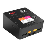 Original ISDT D2 MK2 200W 24A AC Dual Channel Output Smart Battery Balance Charger Built-in power adapter