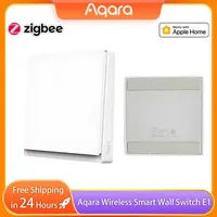 Aqara E1 Wireless Smart Wall Switch ZigBee 3.0 Switch Wall-mounted Remote Control Key Light Switch Button for Apple HomeKit APP