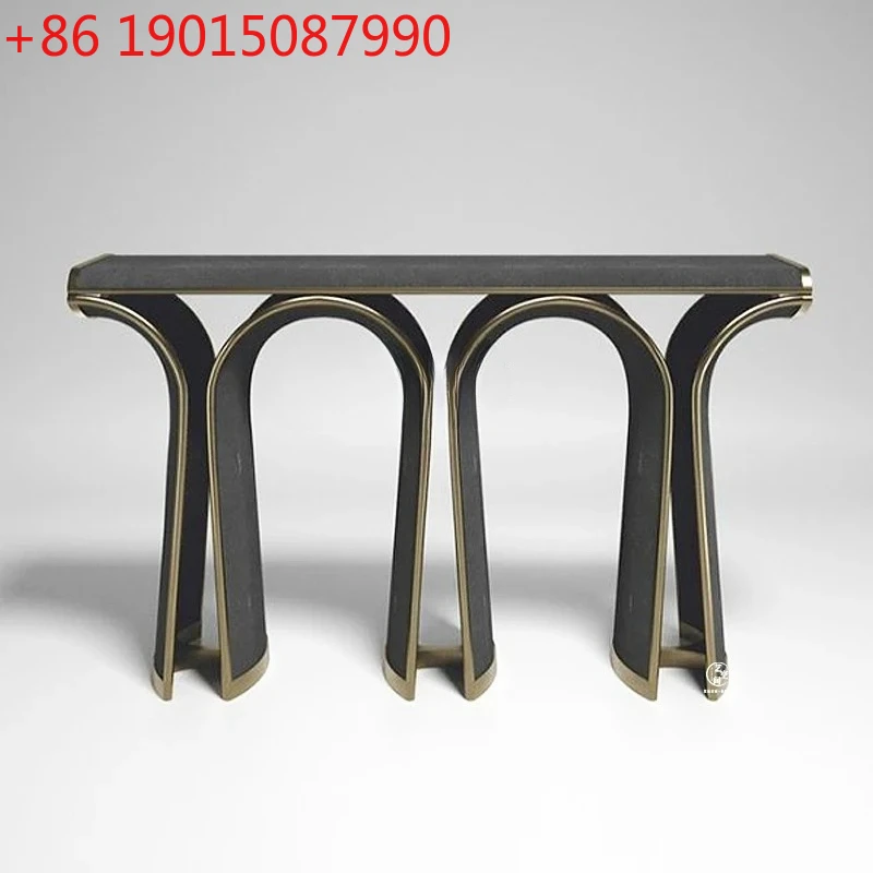 

Italian light luxury creative entrance table modern, high-end entrance table designer decorative strip case end table