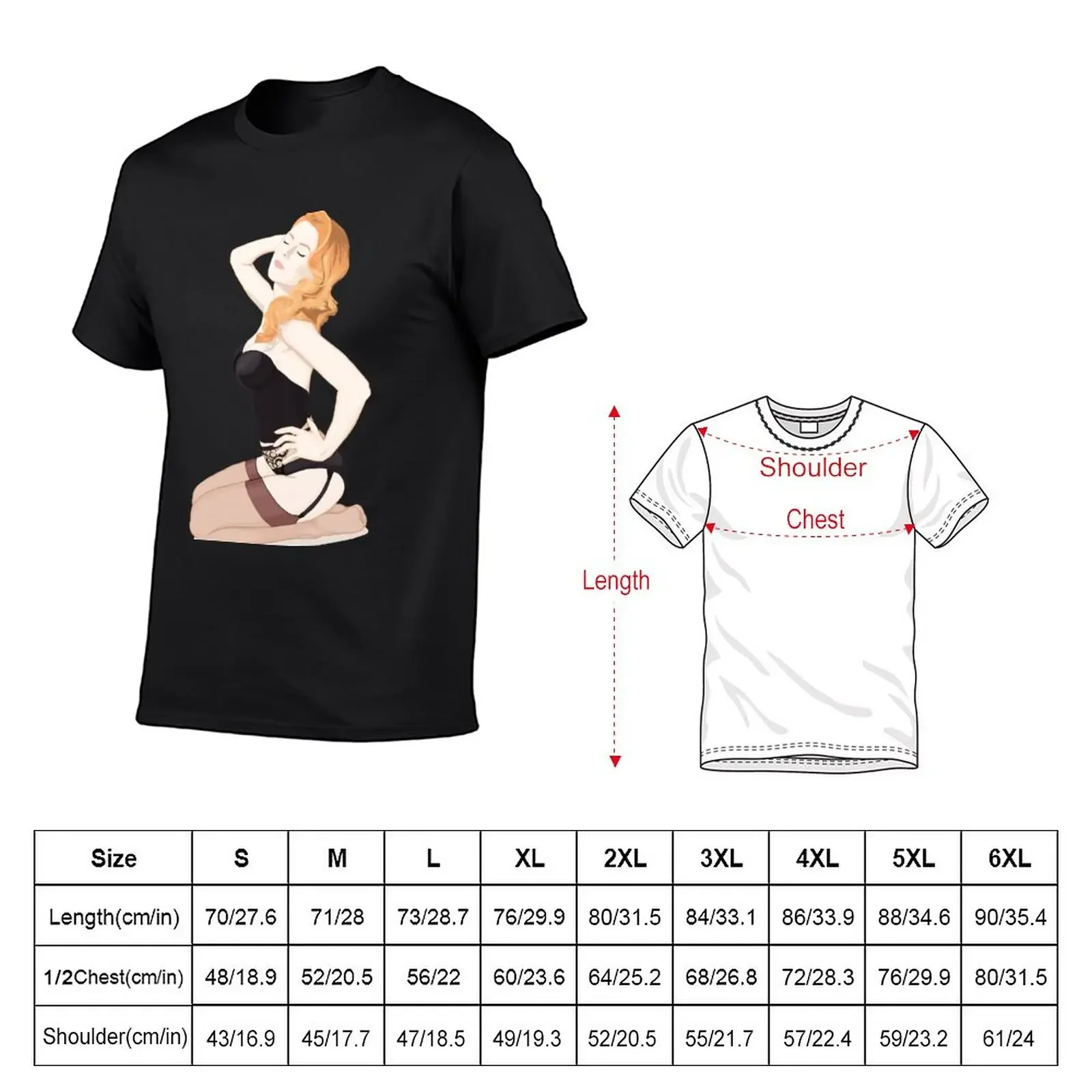 Vintage Pin up Girl - Sexy Lingerie T-Shirt blacks Aesthetic clothing sublime Men's cotton t-shirt