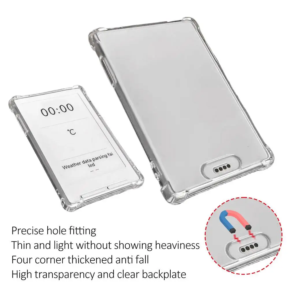 Soft Clear Protective Case Compatible with Xteink X3, Slim Shockproof Bumper Protective Back Cover, Anti-Scratch Flexible Shell image 2