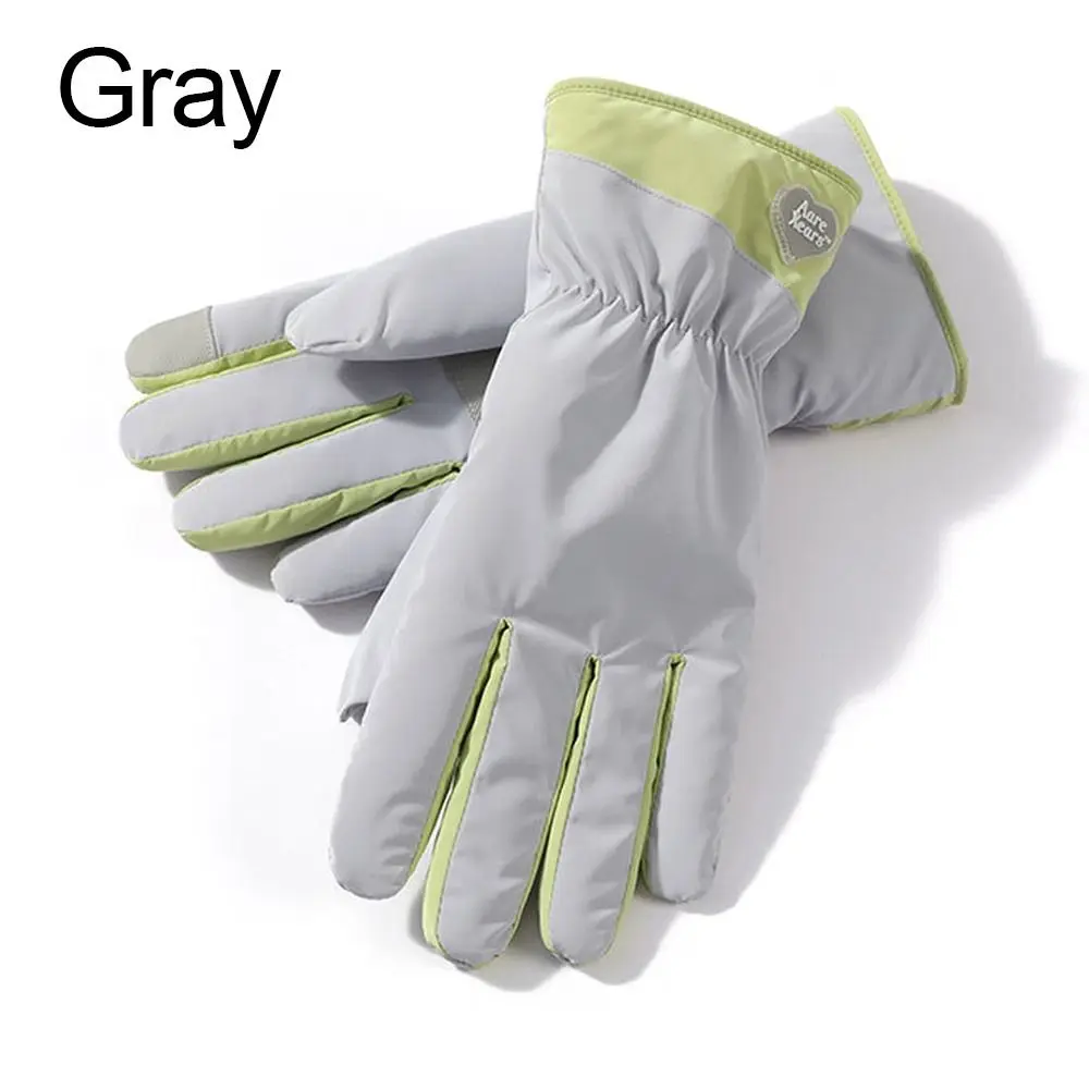 

Durable Plush Snow Gloves Non-slip Winter Warm Riding Gloves Waterproof Touch Screen Ski Gloves Fishing