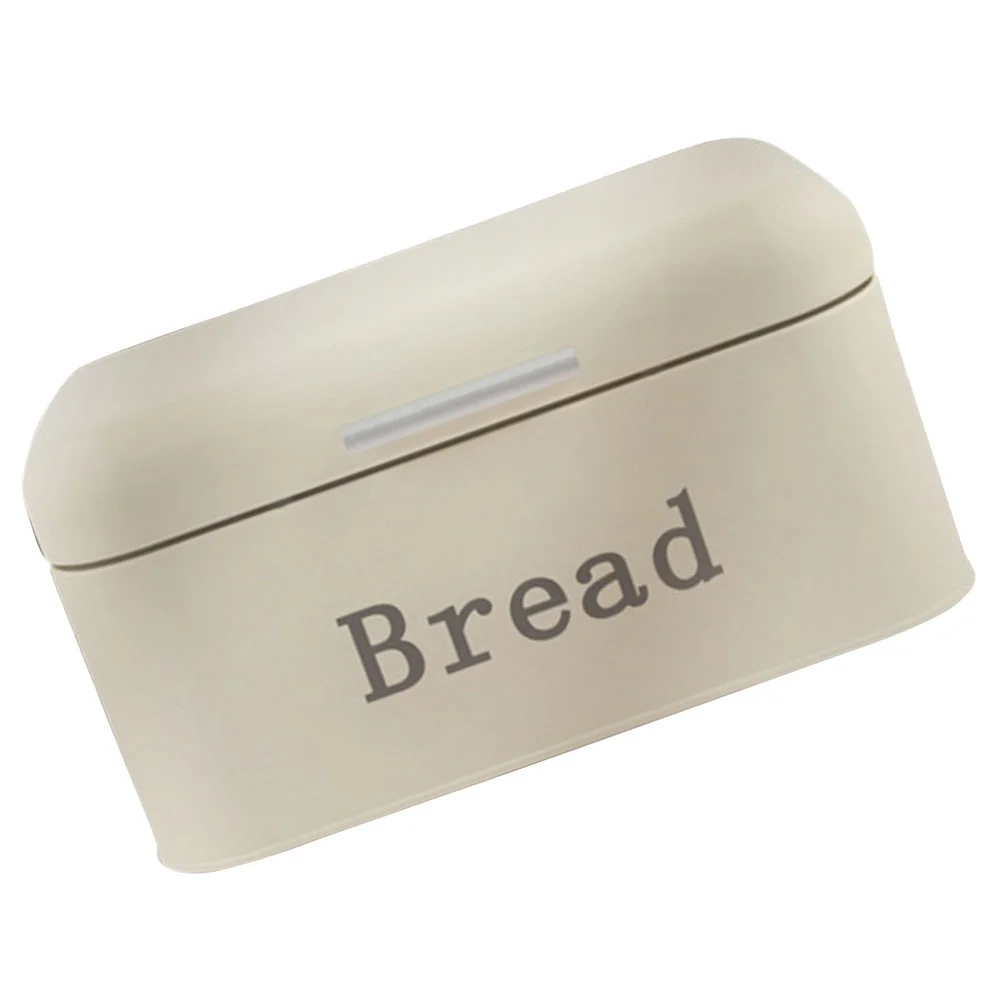 

Bread Box Iron Storage Container Bin For Kitchen Countertop Containers Metal Holder Shop Bakery Boxes