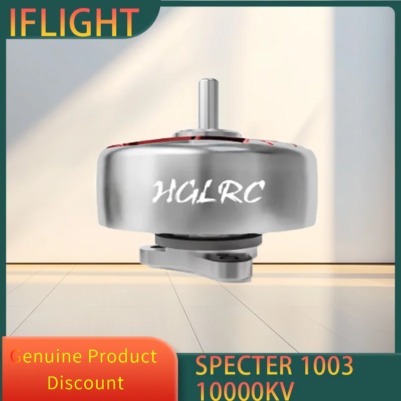 

HGLRC SPECTER 1003 10000KV 1-2S Brushless Motor Compatible 1.6-2inch Propeller for FPV 75mm Tinywhoop Toothpick Drone
