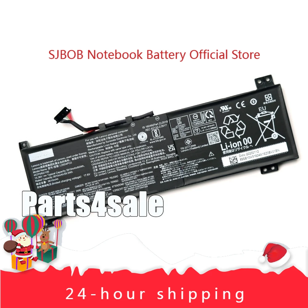 

New Genuine L20C4PC0 L20M4PC0 L20D4PC0 Battery for Lenovo Legion 5-15ACH6H(82JU) laptop battery