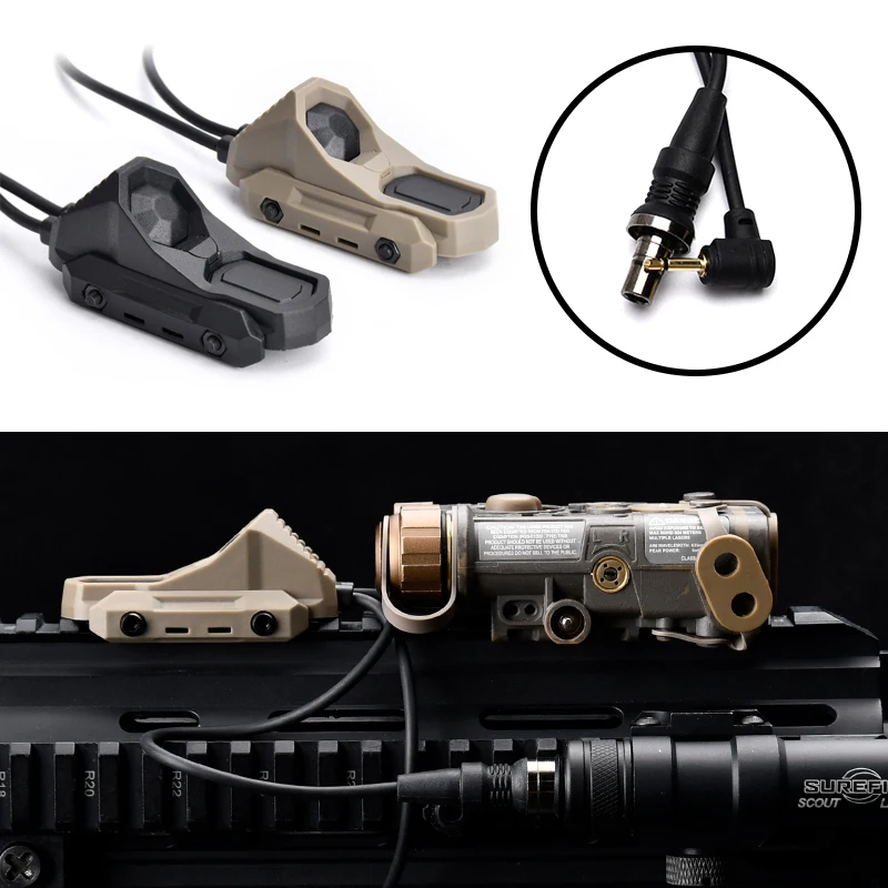 

Тактический фонарь AXON M300 M600 с лазерными целеуказателями PEQ15 DBAL A2 NGAL, переключатель SF+2.5mm, двойной штекер, совместим с 20-мм планкой Picatinny, системами MLOK и KEYMOD