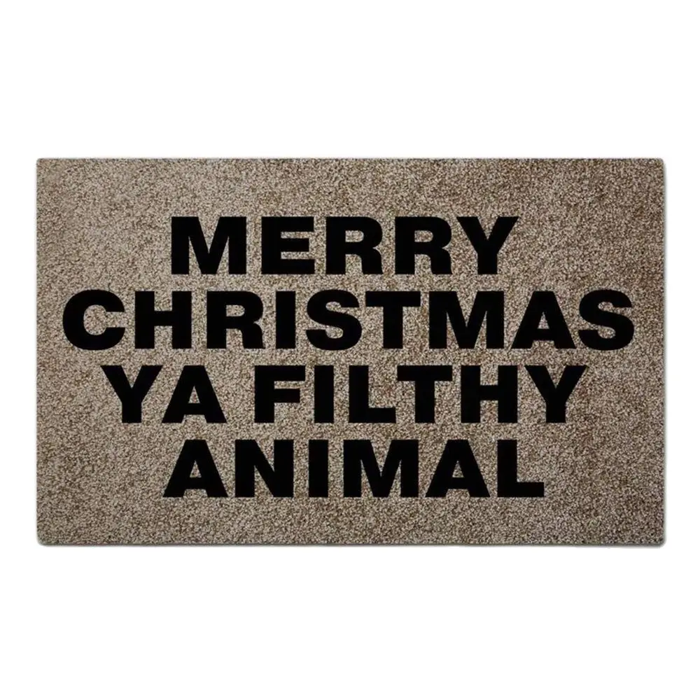 

Funny Door Mats Merry Christmas Ya Filthy Animal Non-slip Doormat 23.6 x 15.7 welcome mat indoor outdoor entrance doormats