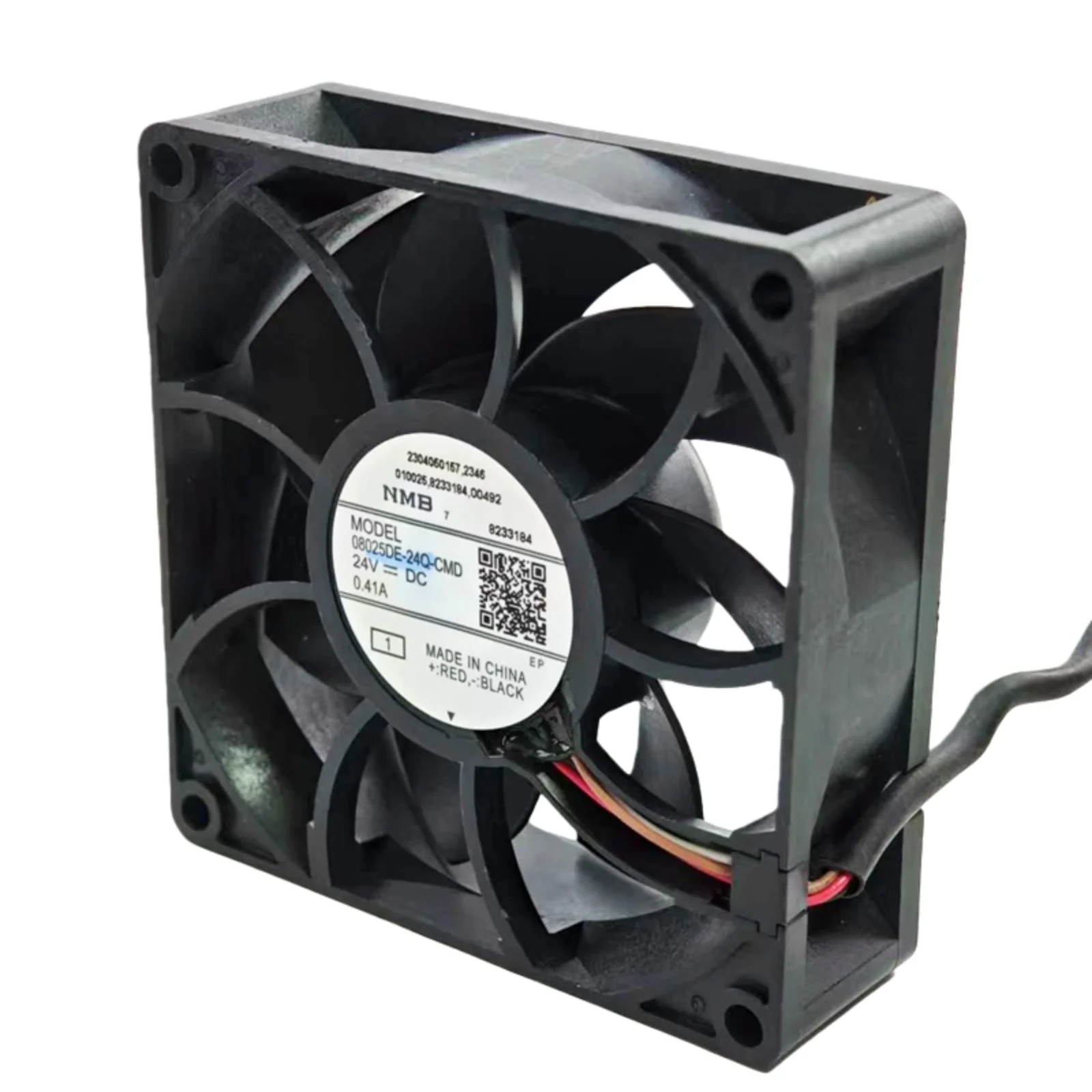 Kipas Pendingin Inverter / PV Inverter 24V 0.41A 08025DE-24Q-CMD, Kipas DC Brushless Aliran Udara Tinggi untuk Peralatan Industri