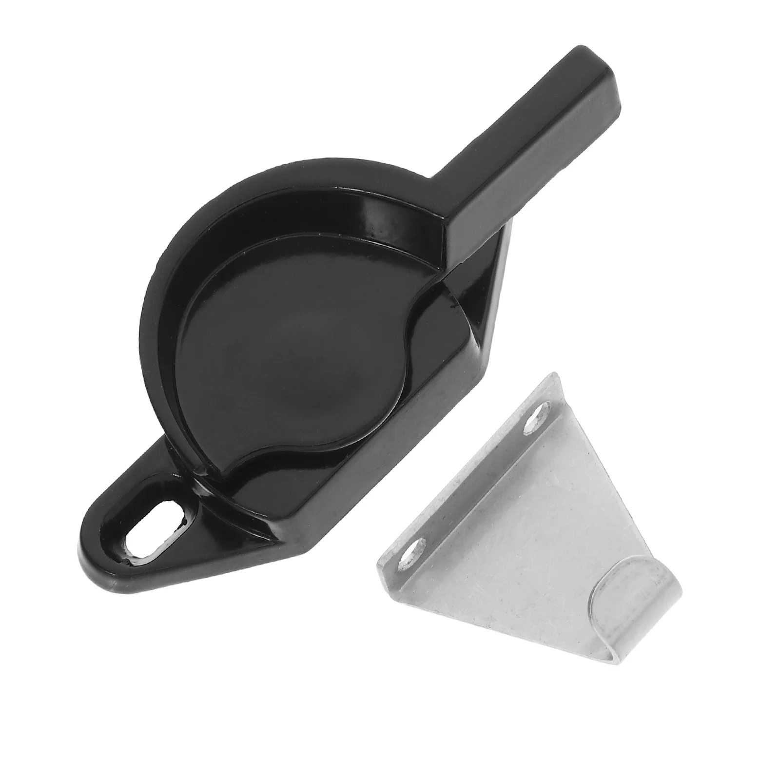 

Sliding Window Security Lock Black Aluminum Alloy Crescent Door Lock Latch for Sliding Doors Casement Windows Hardware