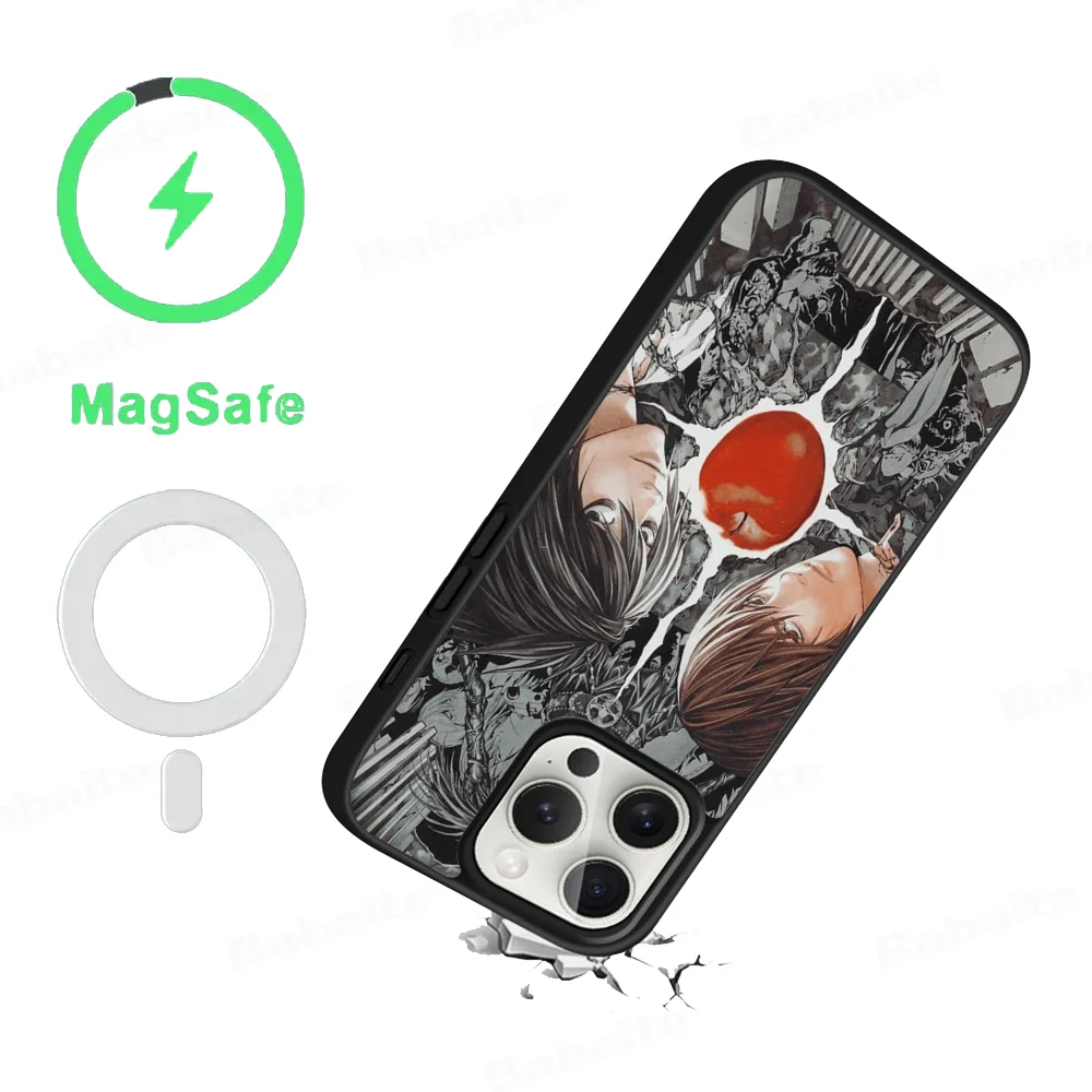 Death Note Yagami Light L Lawliet Phone Case Magnetic Case For IPhone 16 14 13 12 11 15 Pro Max Plus For Magsafe Wireless Charge