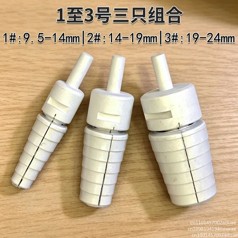 3Pcs Adjustable Multi-Step Cone Mandrel Set Rubber Coated Holding Tool for Ring And Jade Pendant Inner Polishing