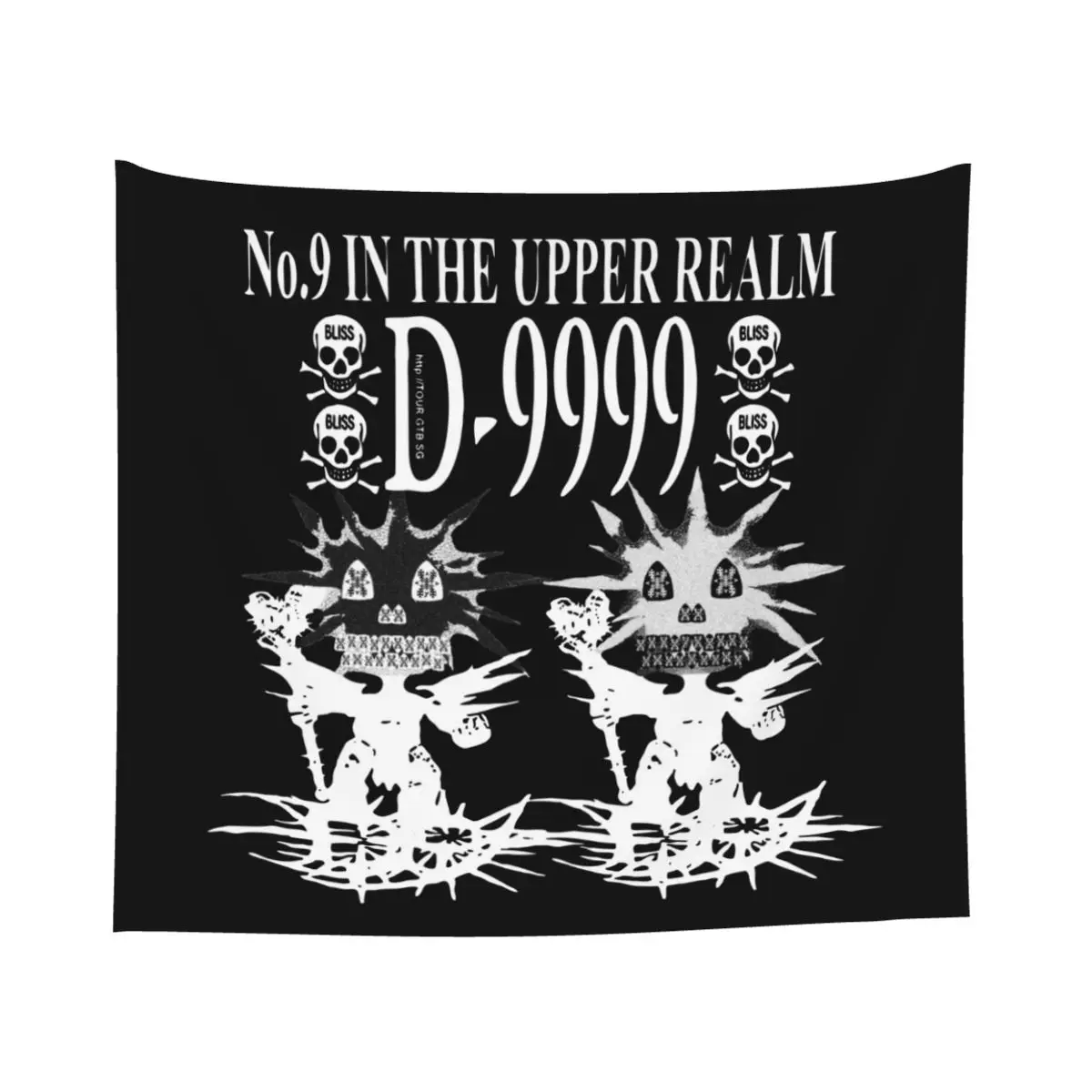 Drain Gang No.9 IN THE UPPER REALM Tapestry Colorful Fabric Wall Hanging Bladee Wall Decor Yoga Mat Witchcraft Wall Tapestry