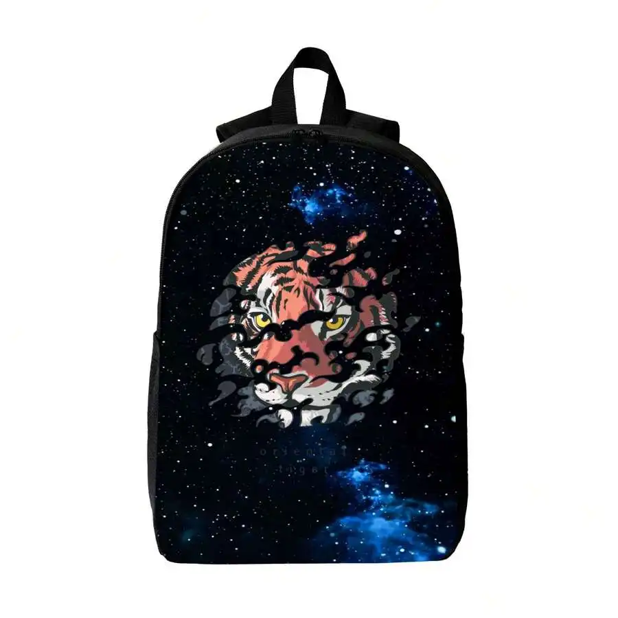 

Cosmic Tiger Print Backpack Large Capacity Fashion Travel Computer Bag For Adults