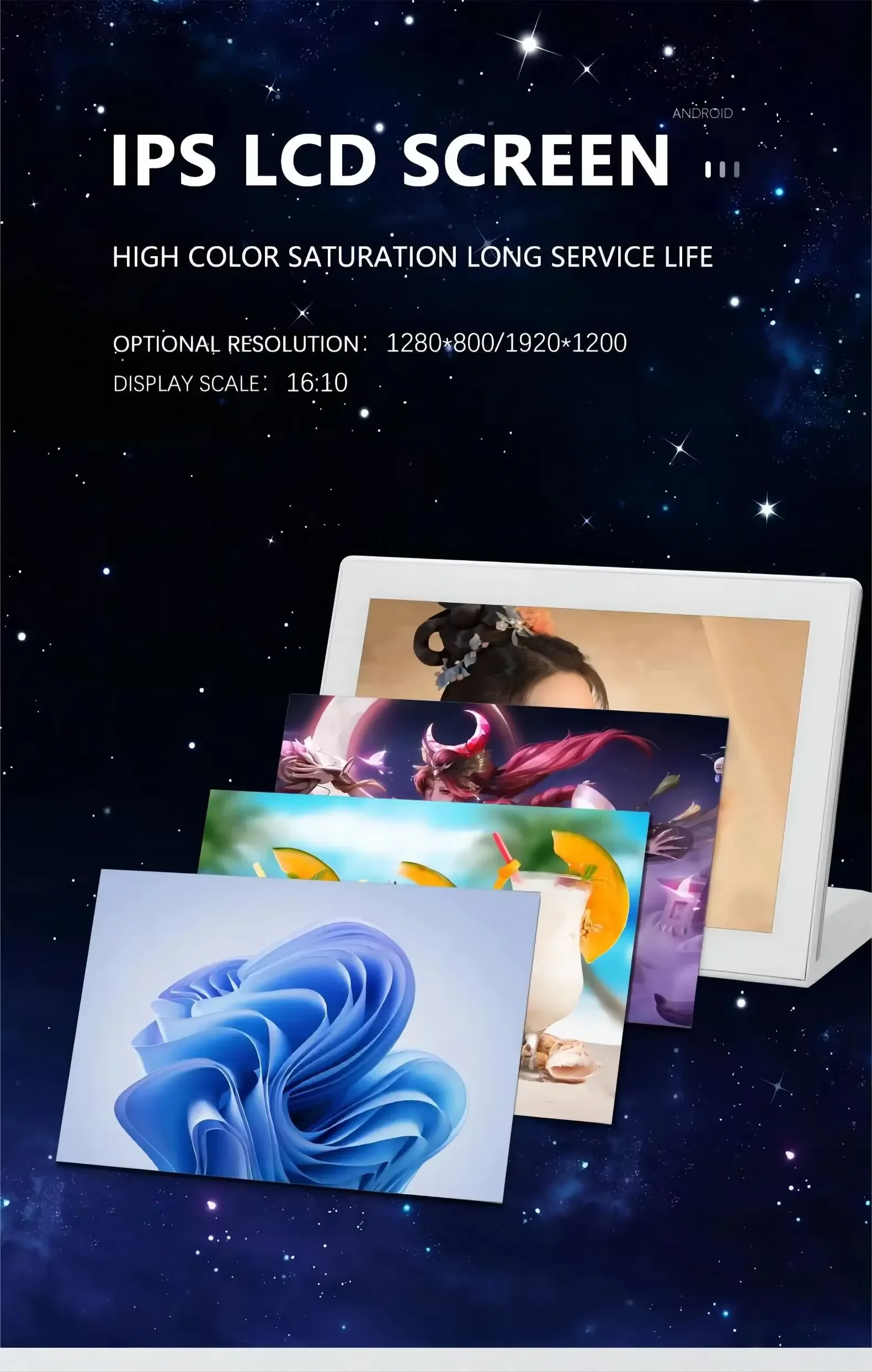 10.1 Inch Android13 RK3566 4G 32G Desktop POS Loyverse Supported Touch Screen Tablet Restaurant Menu and Self-service Kiosk
