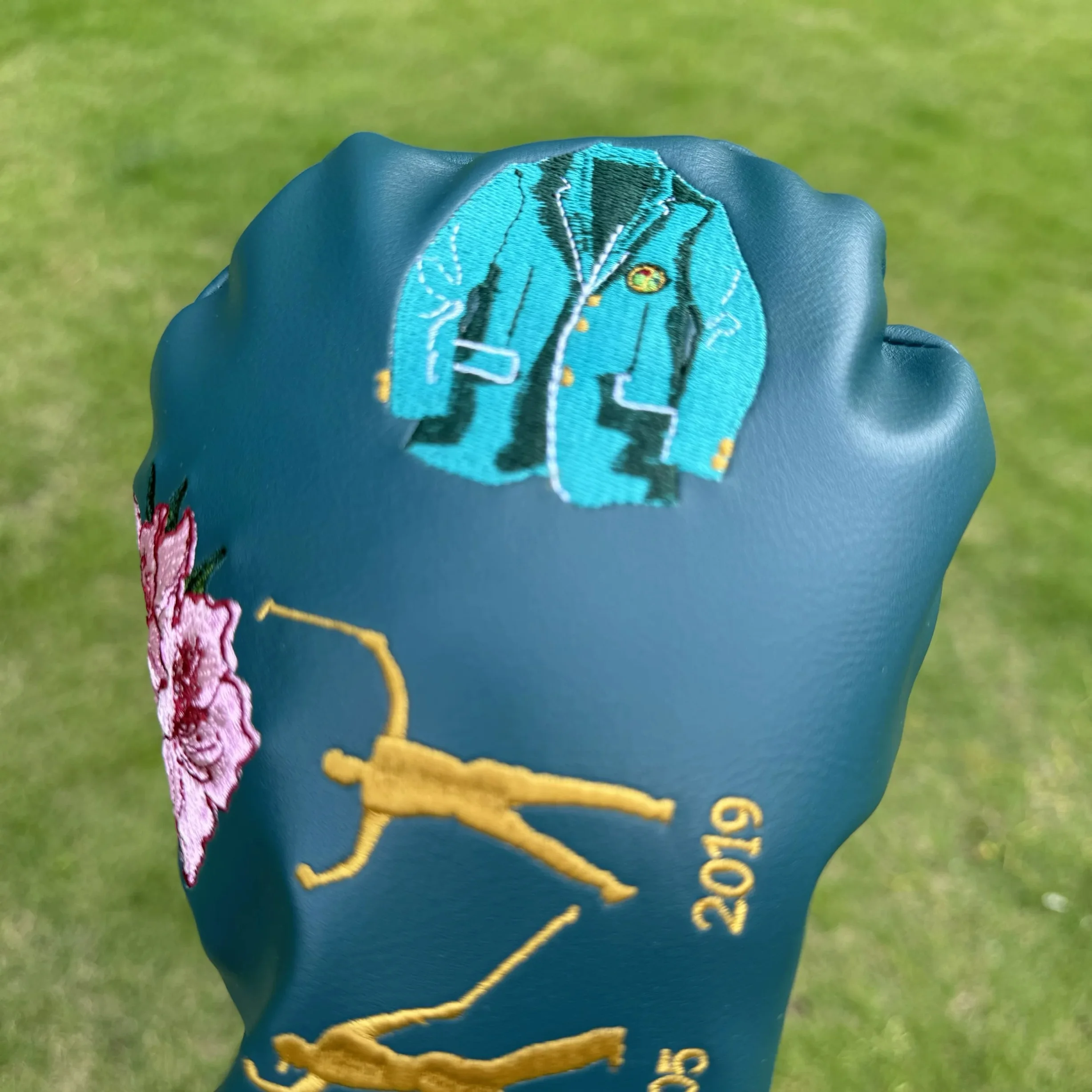 Masters Sakura Commemorative Golf Headcover, Limited Edition Tiger Woods 5-Time Champion Design, Driver & Putter Head Cover view 6