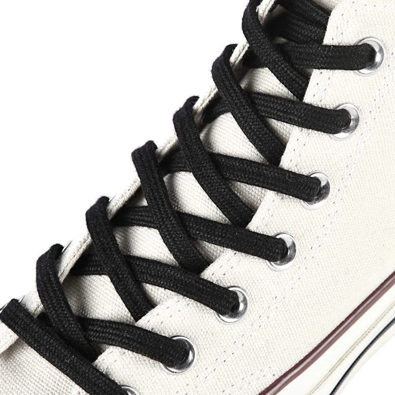 Klassische Baumwoll-Schnürsenkel, hochwertige, flache Schnürsenkel für Sneaker und Canvas-Schuhe, Länge 100 cm/120 cm/140 cm/160 cm, 1 Paar/2 Paar. – Detail 6