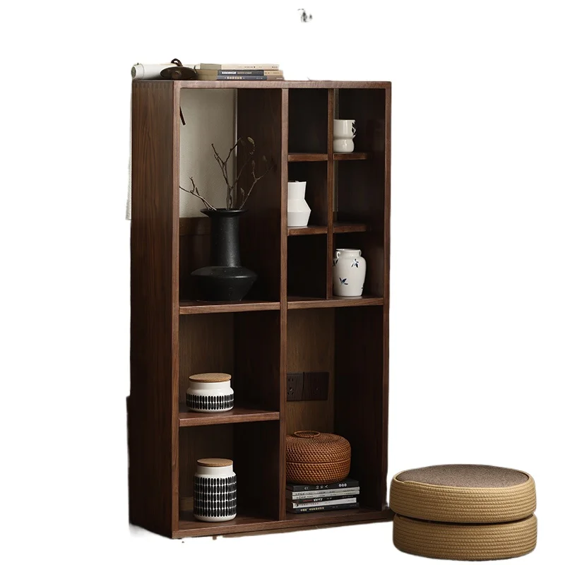 

*Настенная стойка Богу из массива черного ореха в Северном Америке, новая китайская стойка для хранения чашек, стойка для павильона Duobao