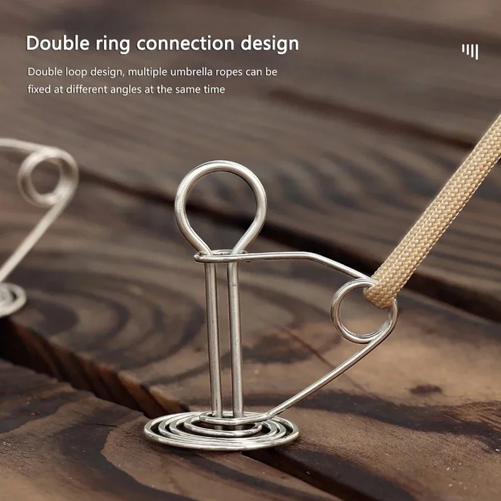 Stainless Steel Octopus Deck Peg Portable Stakes for Outdoor Wind Proof Wind Rope Anchors Camping Tent Nails Tent Stakes