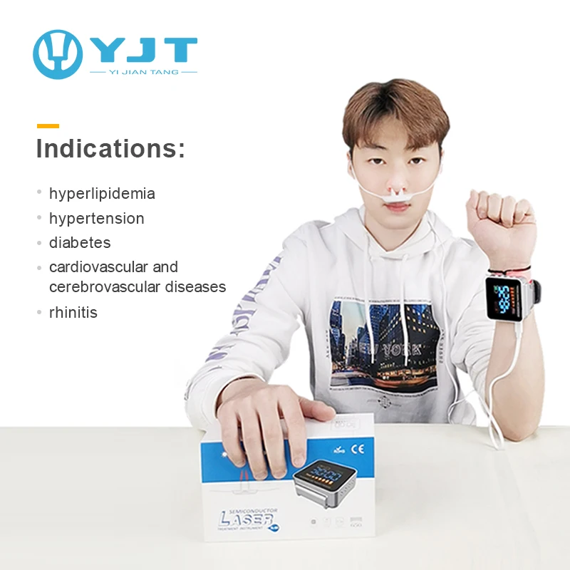 Tinnitus /rhinitis Treatment Device Low Level Laser Therapy Machine Improve The  Flow Reduce  Lipids