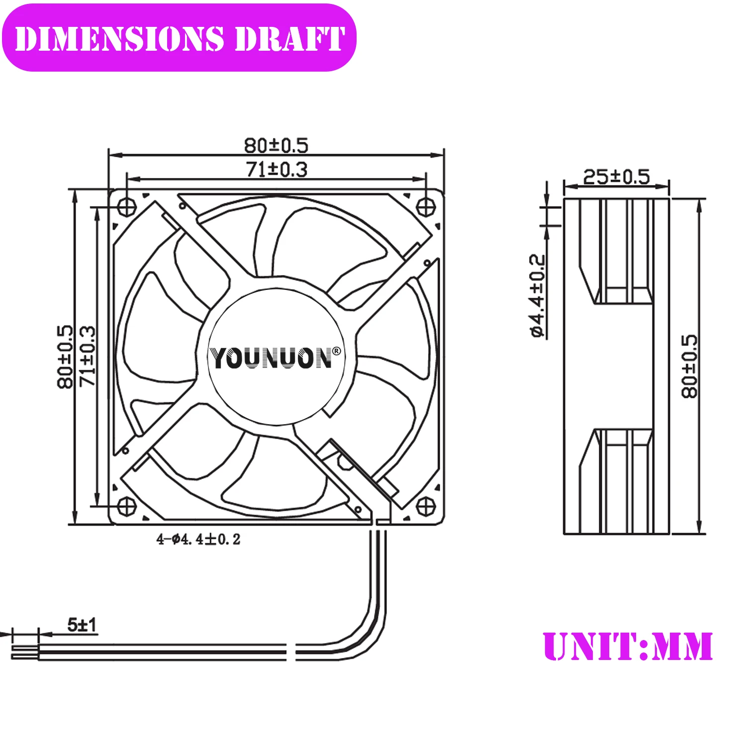 Youlun 1 pz 80mm 8025 ventola di raffreddamento muslimex 5V/12V/24V DC ventola di raffreddamento senza spazzole ventola di raffreddamento 8025