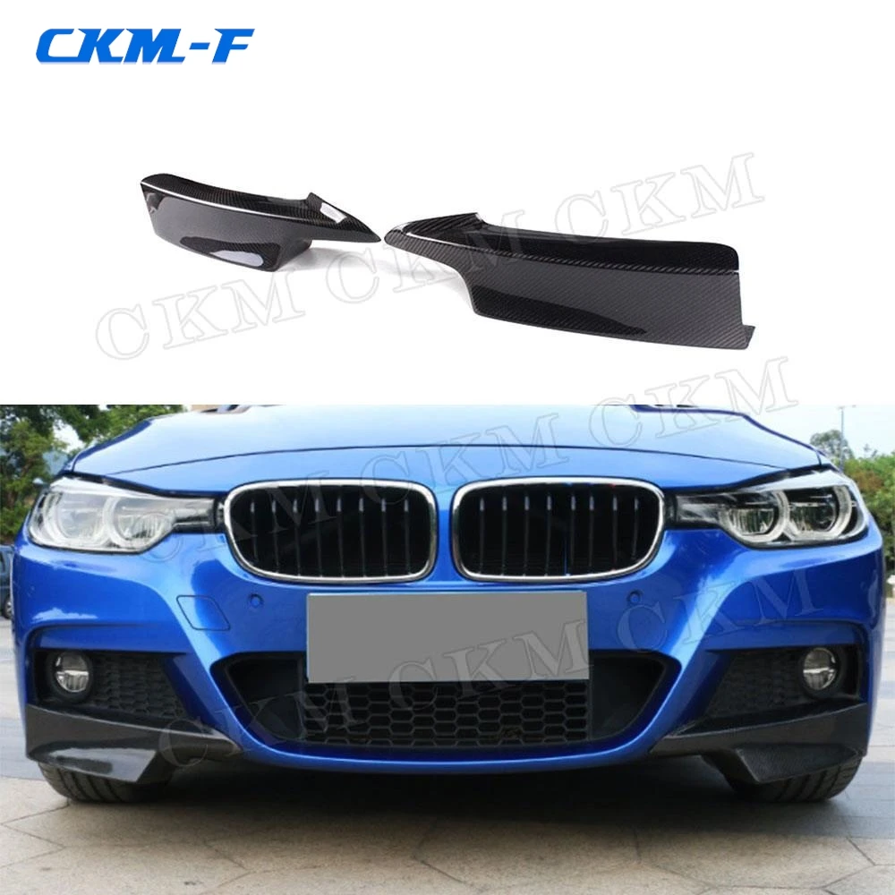 

Carbon Fiber Front Splitters Bumper Lip for BMW 3 Series F30 M sport Sedan 2012-2017 Front Flaps Aprons Bodykits