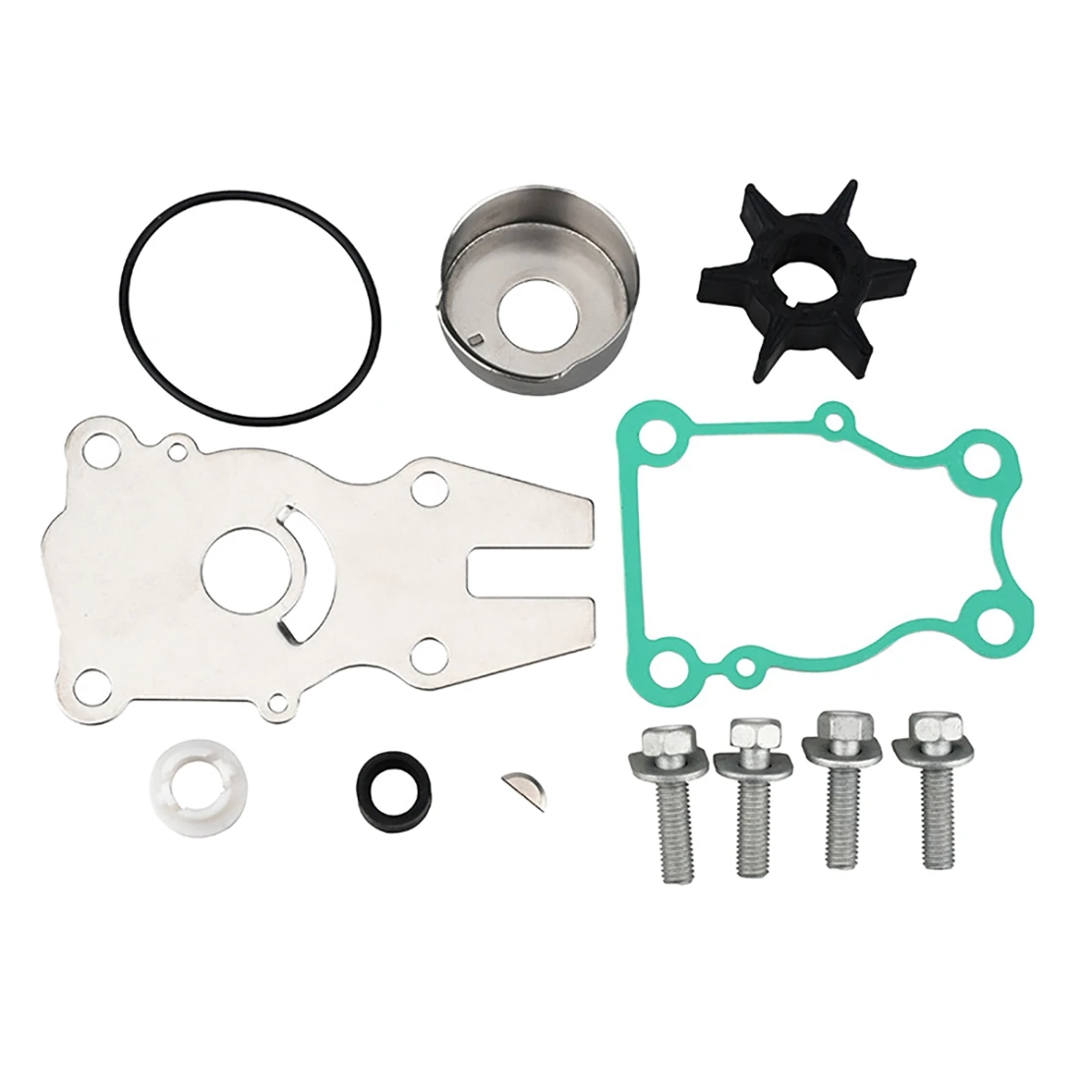 63D-W0078 Water Pump Impeller Repair Kit Fit for Yamaha Impeller Outboards 2/4 Stroke 40 Hp 50