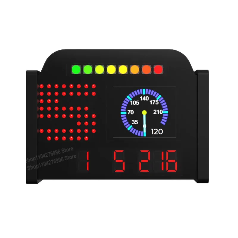 PC USB Simracing Game Multifunctional Dashboard Display Meters For Thrustmaster / Logitech /SIMAGIC FANATEC /MOZA