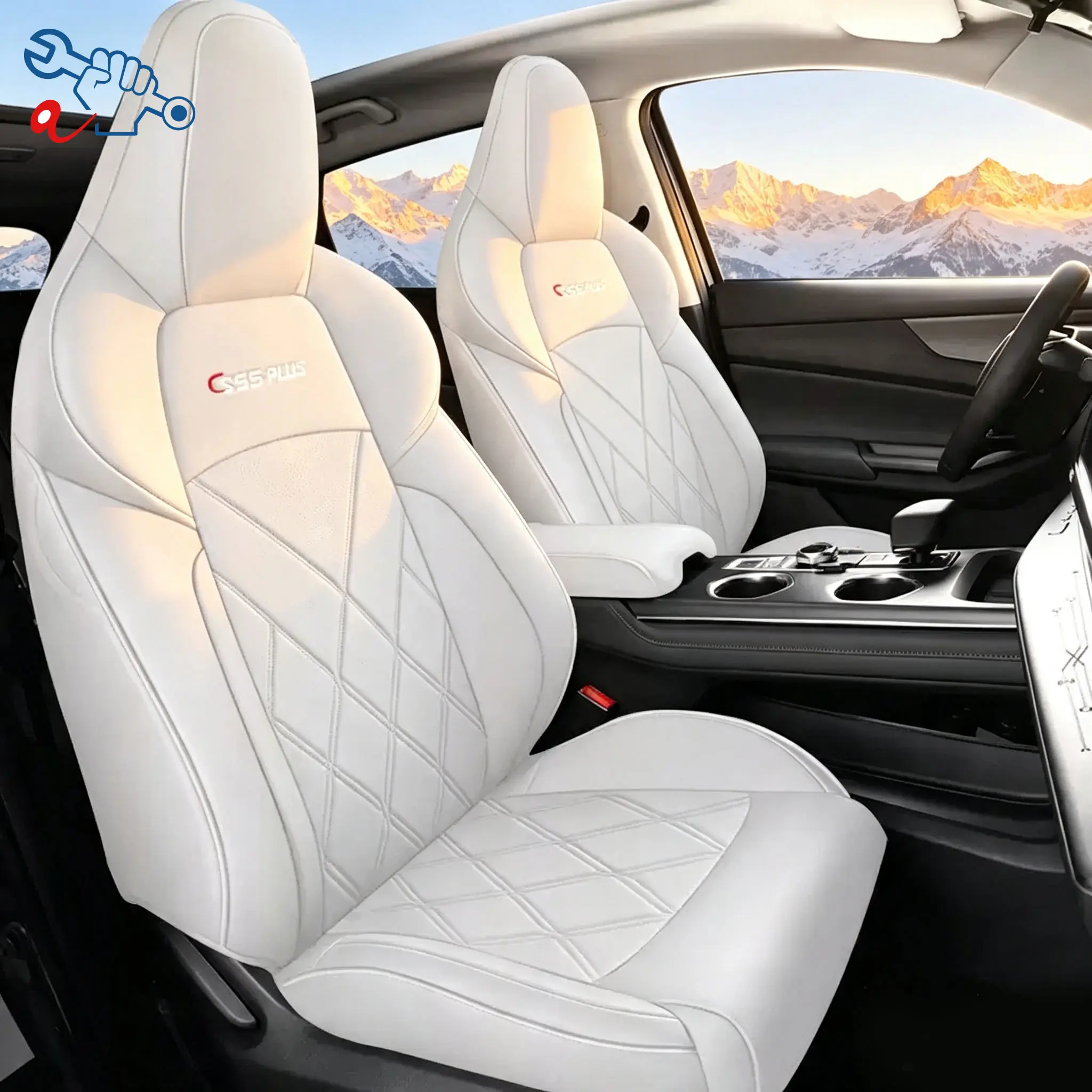 Left‑Drive Car Seat Cover For Changan CS55 PLUS 2022‑2025 Full Enclosed Auto Cushion All‑Season Interior Refit Modified Seat