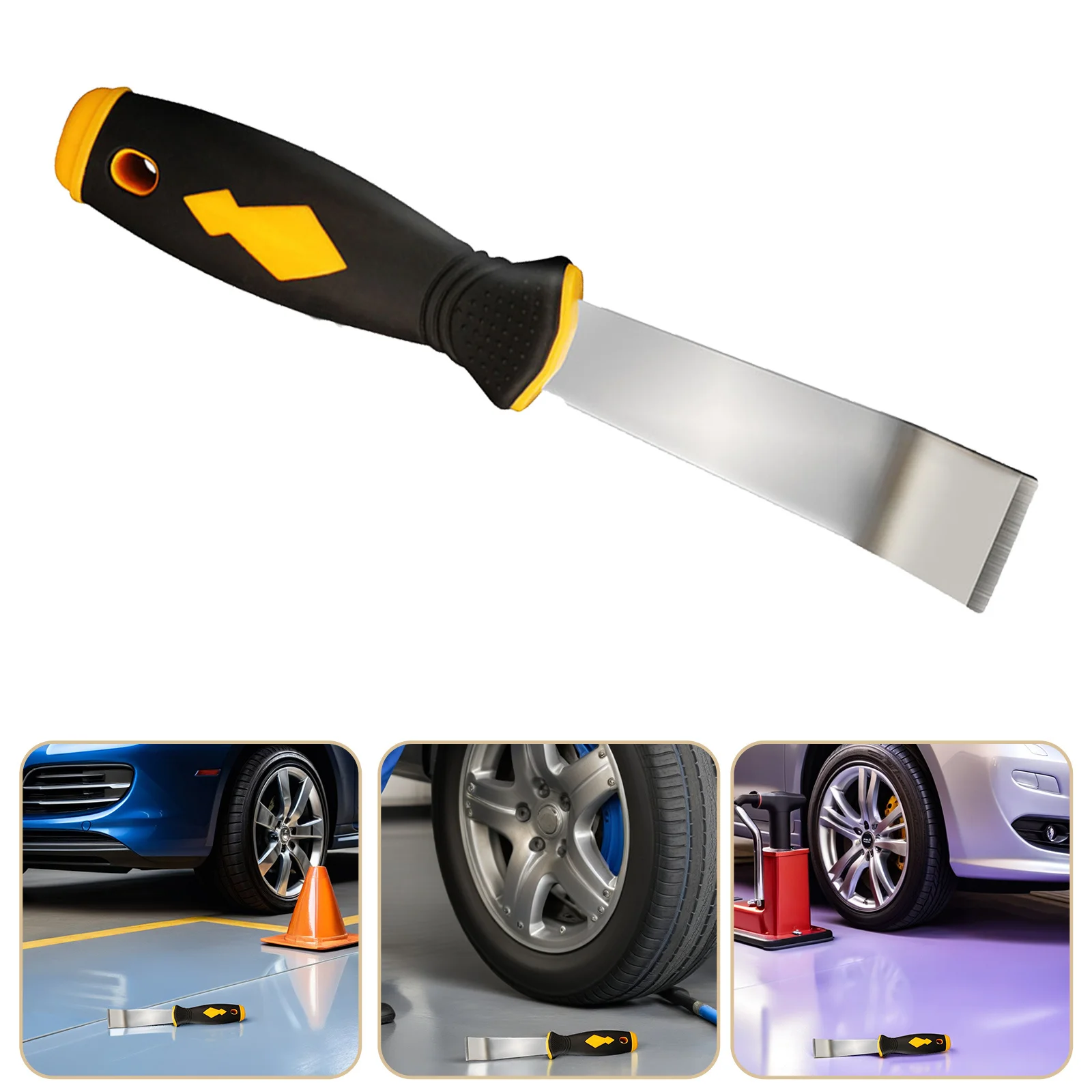 

Wheel Balance Repair Tool Reliable Plastic Metal Auto Repair Wheel Weight Scraper Tire Weight Removal Tool Balance Scraper